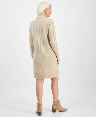 Petite Turtleneck Sweater Dress, Macy's Exclusive