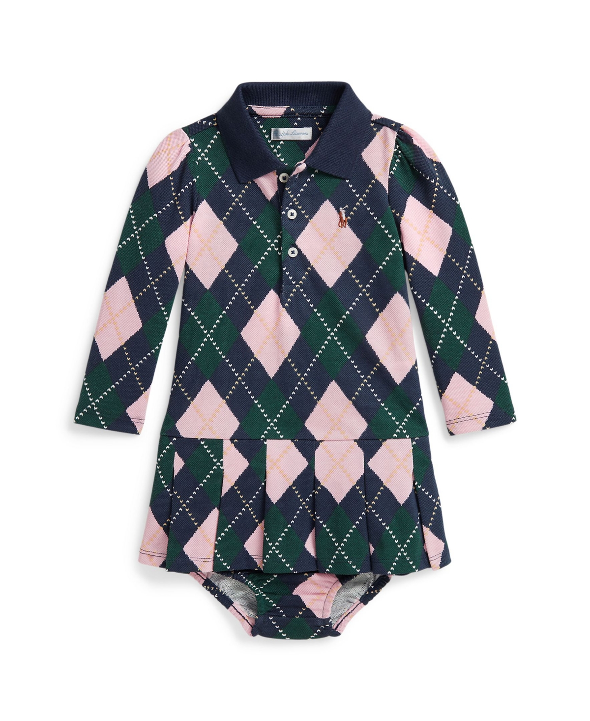 Polo Ralph Lauren Baby Girls Printed Pleated Skirt Dress - Multi