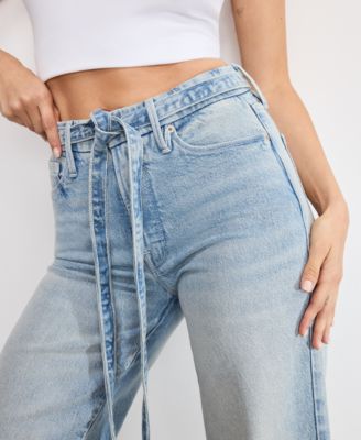 Women's Good Waist Palazzo Cropped Jeans, Regular & Plus Size