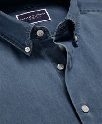 Men's Denim Button-Down Shirt