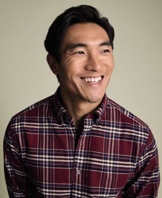 Men's Plaid Long-Sleeve Shirt