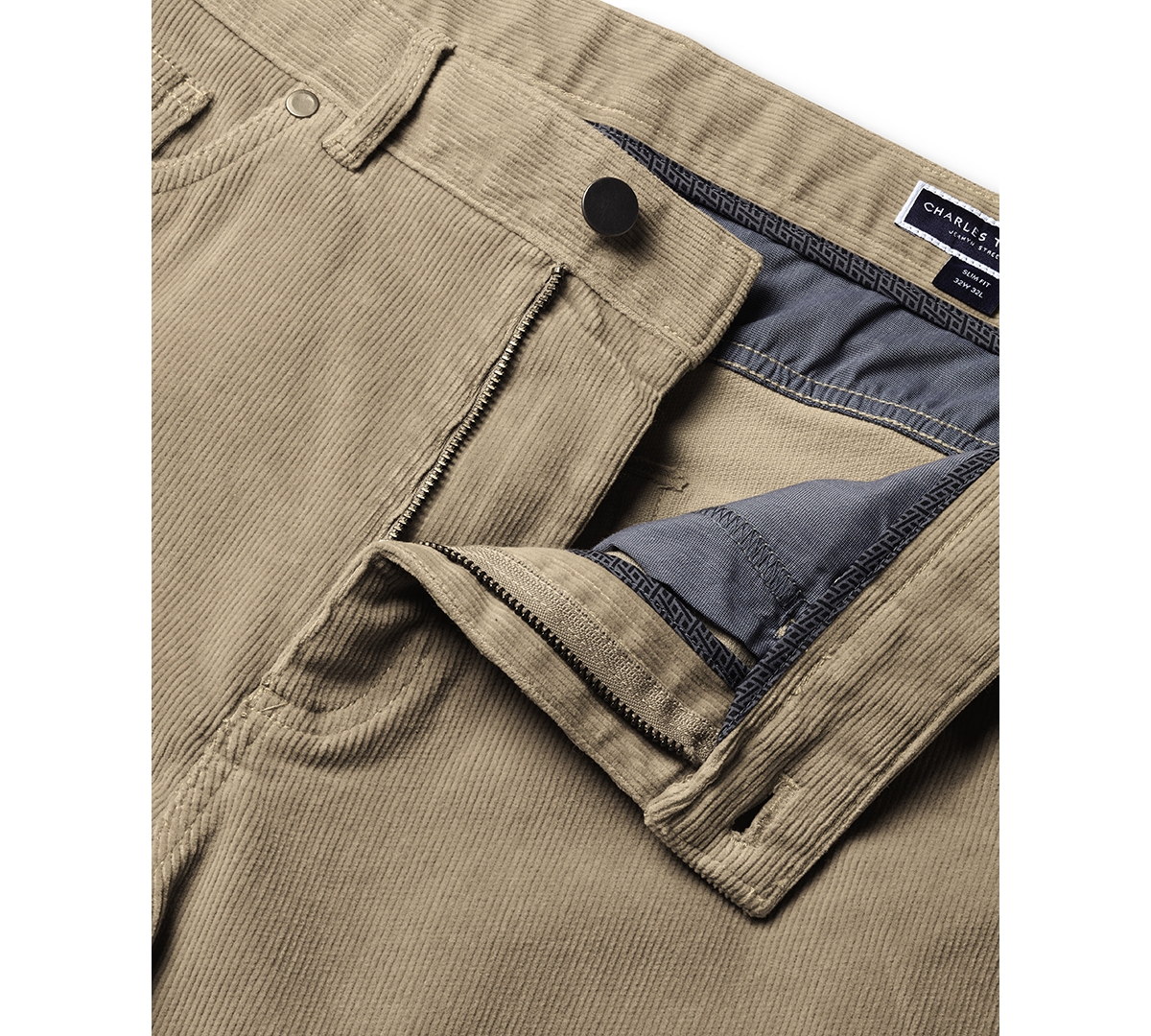 Charles Tyrwhitt Men's Slim-Fit 5-Pocket Pants