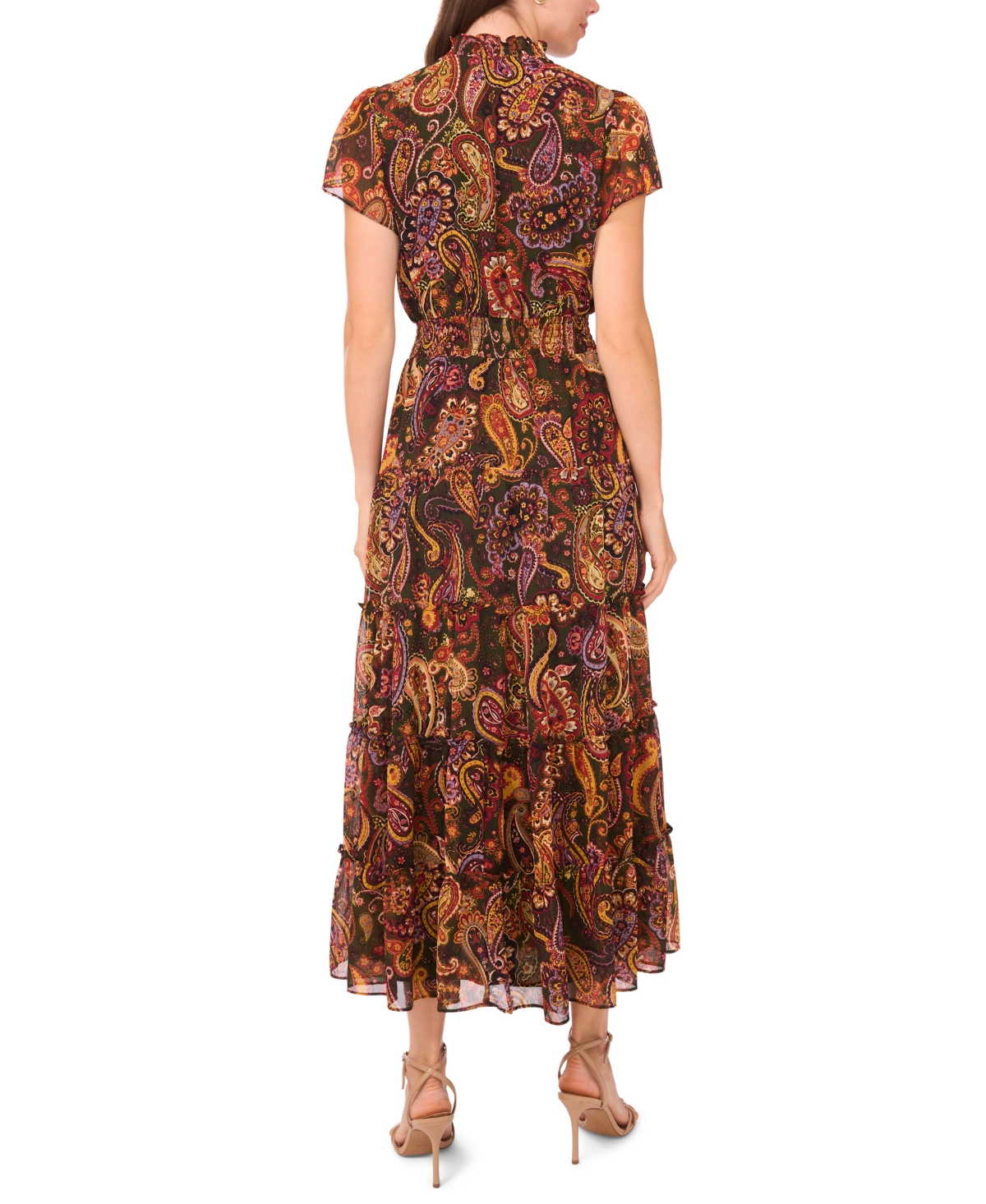 Sam & Jess Women's Tiered Maxi Dress In Brown
