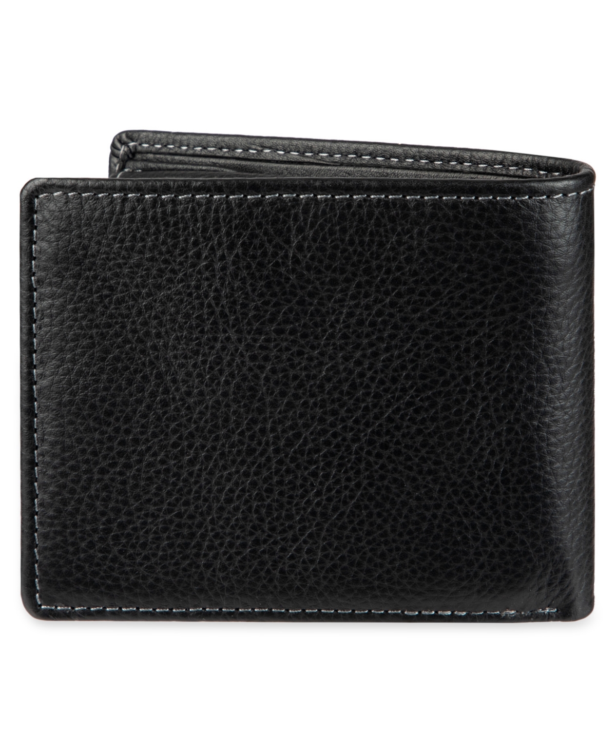 Levi's Men's Bill Divider And Ornament Passcase Wallet In Black