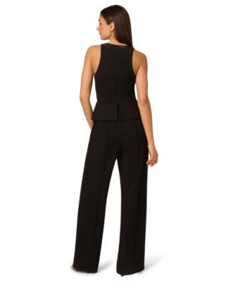 Women's Embellished Wide-Leg Peplum Jumpsuit