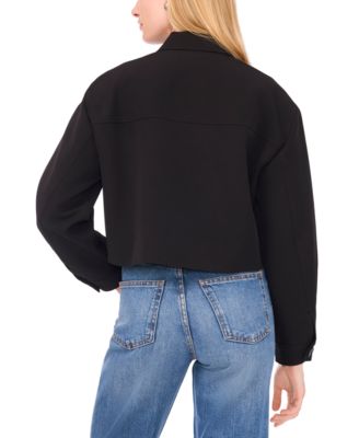 Women's V-Neck Cropped Jacket