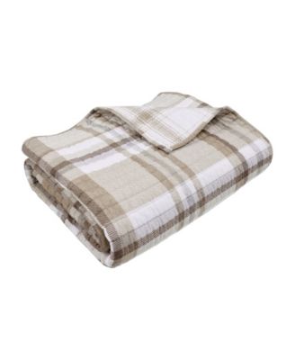 Spencer Red Plaid Reversible Quilted Throw, 60&amp;quot; x 50&amp;quot;