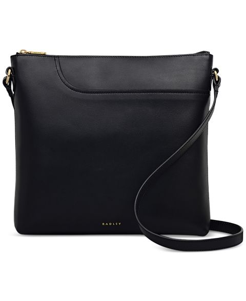 Женская сумка Radley London Pockets Large Leather Ziptop Crossbody, цвет: Чёрный