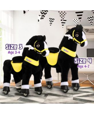 Ride-on Horse Black Model E Size 4 for 4-7 Years