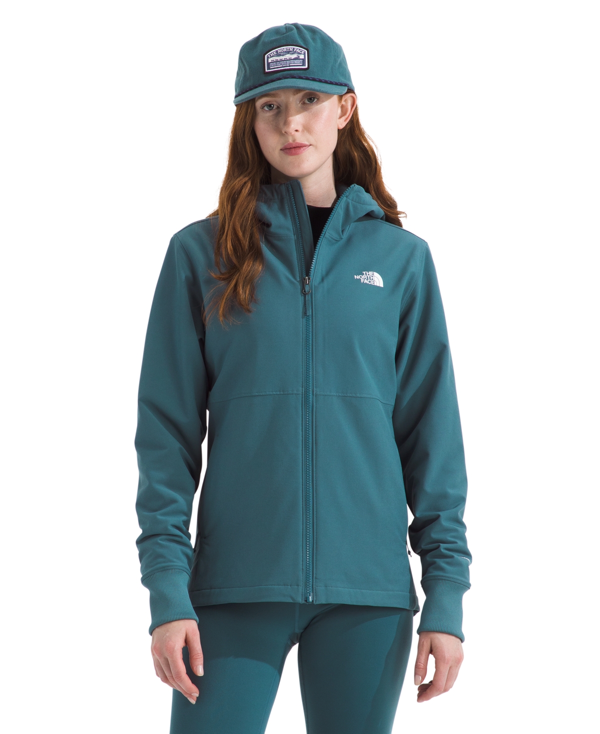 The North Face Women's Shelbe Raschel Zip-front Fleece-lined Hoodie Jacket In Green
