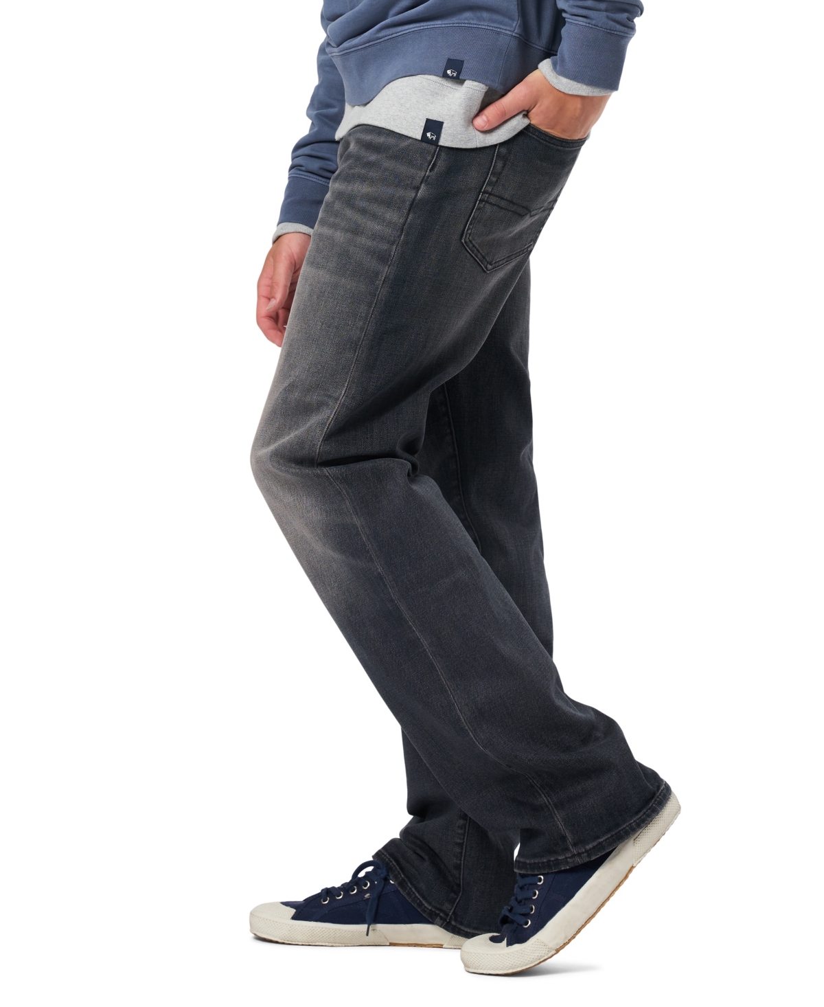 Buffalo David Bitton Men's Ruffer Relaxed Straight Jeans In Black