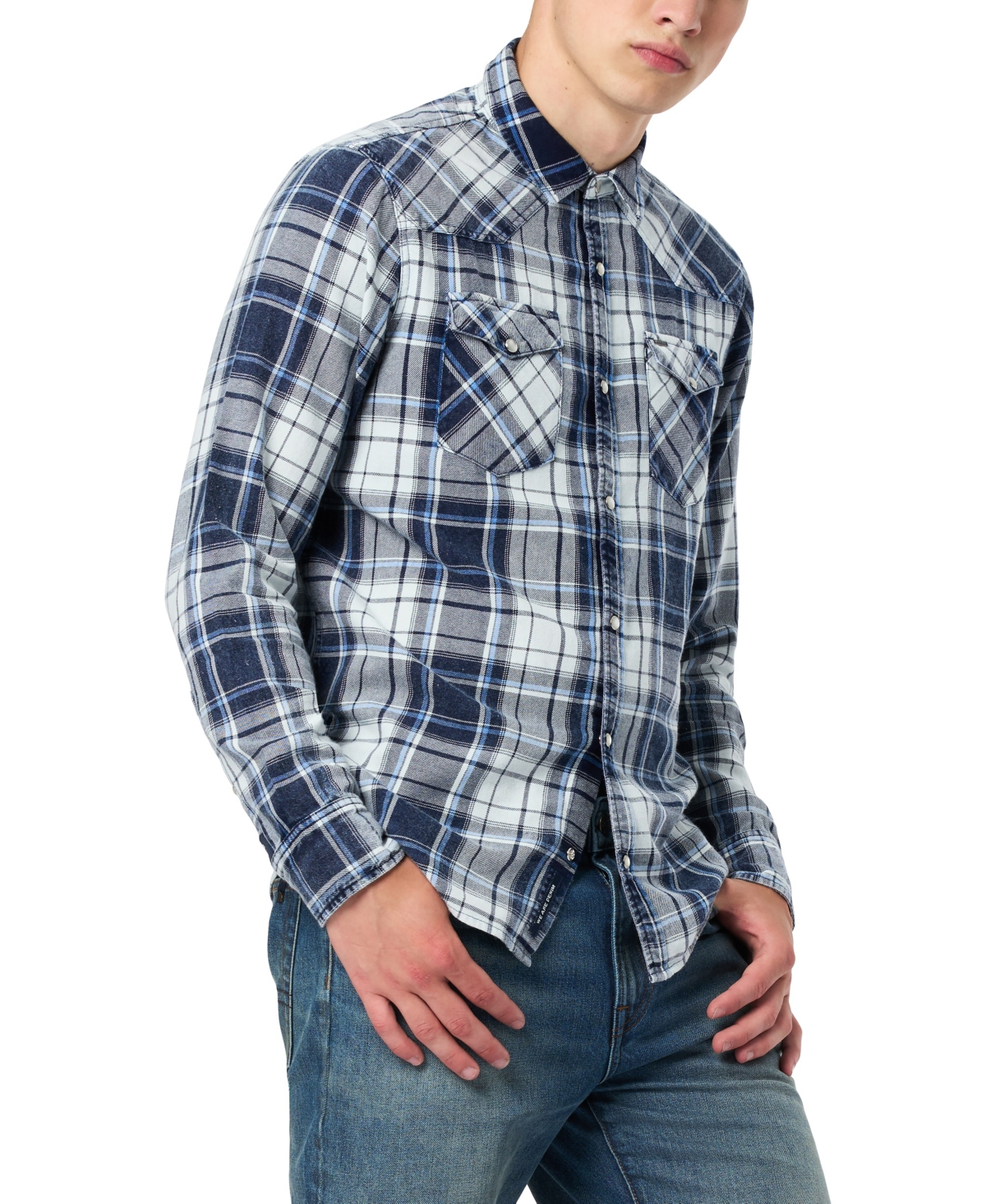 Buffalo David Bitton Men's Sierra Plaid Button-up Shirt In Blue