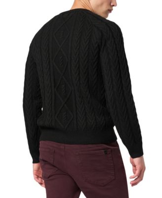 Men's Walder Solid Cable Knit Sweater