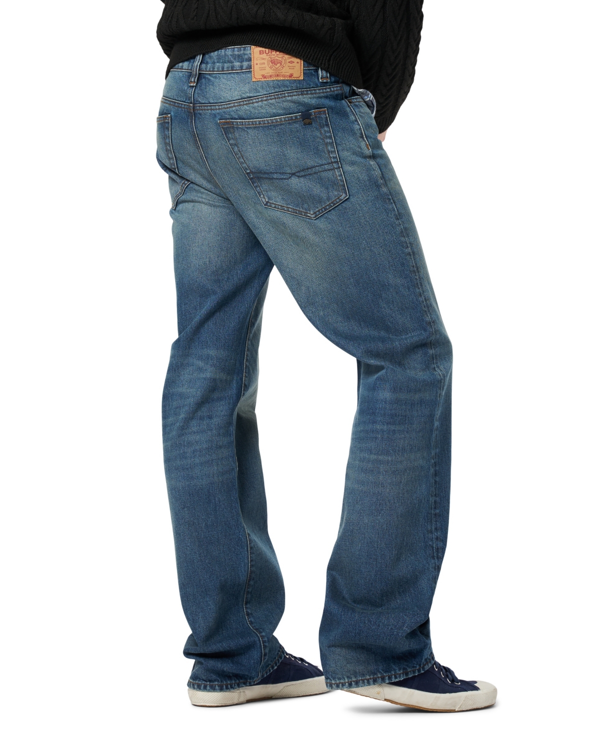 Buffalo David Bitton Men's Easy Fit Straight Ruffer Jeans In Blue