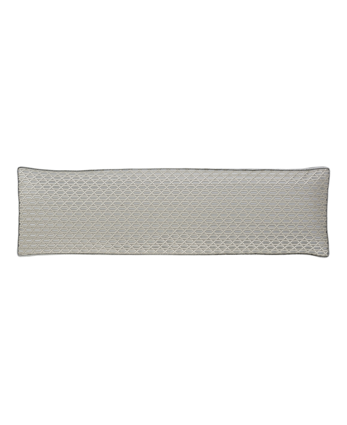 J Queen New York Metropolitan Bolster Decorative Pillow, 15" X 52" In Gray