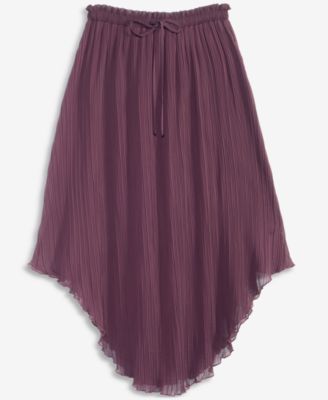Women's Curved-Hem Pleated Skirt, Macy's Exclusive