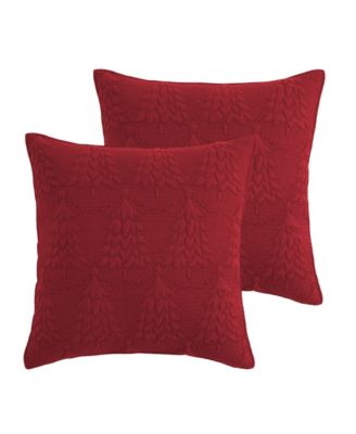 O Christmas Tree Stitching 2-Pc. Sham Set, European