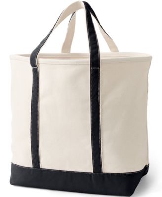 Extra Large 5 Pocket Open Top Canvas Tote Bag