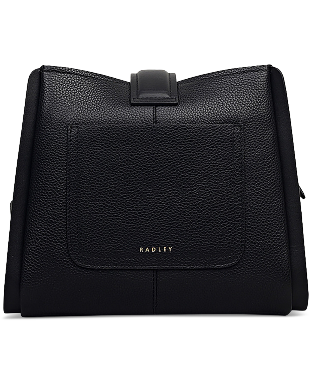 Radley London Sloane Mews Medium Leather Zip Top Crossbody In Black