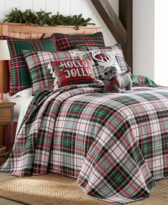 Spencer Plaid Reversible Bedspread, Queen