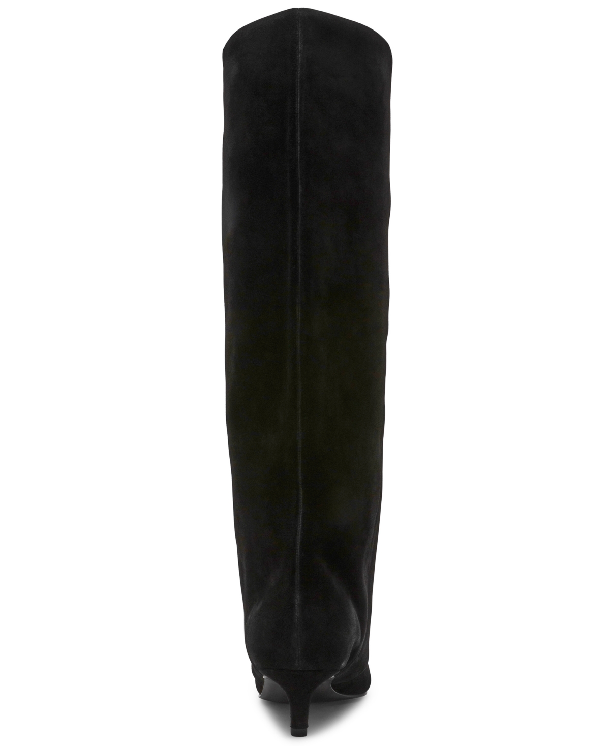 Steve Madden Womens Luca Slouchy Kitten Heel Dress Boots Regular Wide Calf In Black