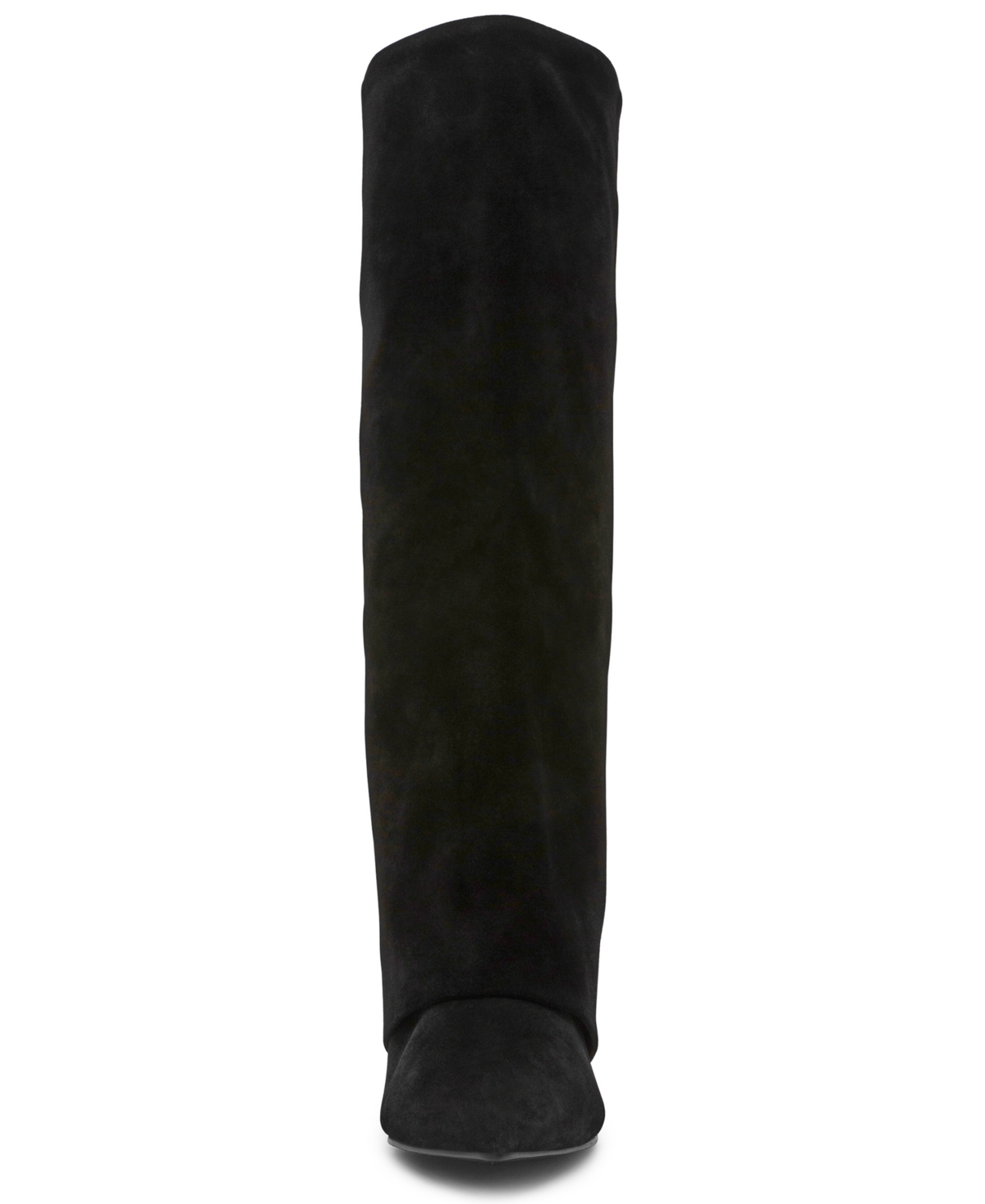 Steve Madden Womens Luca Slouchy Kitten Heel Dress Boots Regular Wide Calf In Black