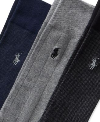 Men's 3-Pk. Classic Gents Patterned Dress Socks 