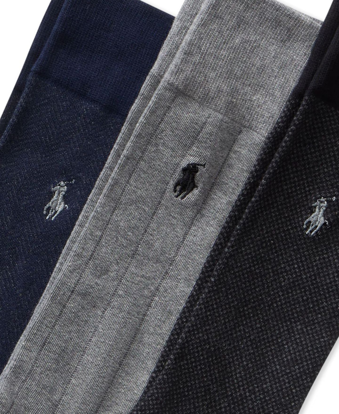 Носки Gents для мужчин, с принтом, 3 шт. — Polo Ralph Lauren, цвет: Чёрный — фото 4