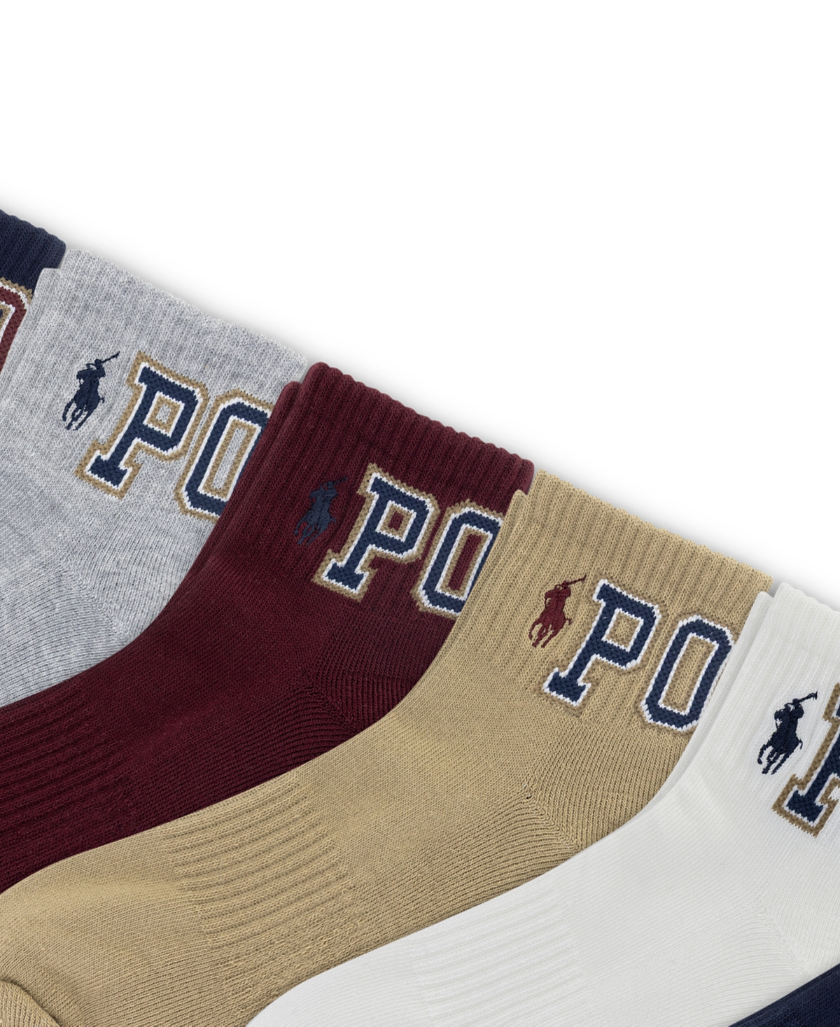 Polo Ralph Lauren Men's Varsity Logo 6-pack Socks In Multi