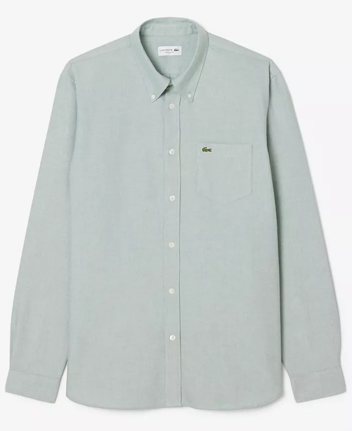 Men's Woven Long Sleeve Button-Down Oxford Shirt - thumbnail 8