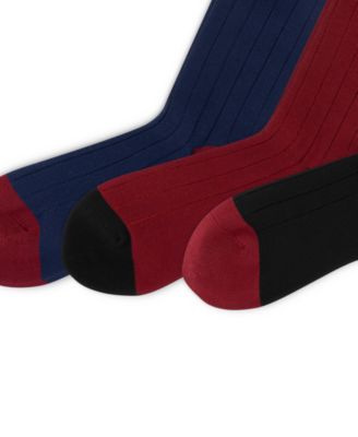 Men's Soft Touch Rib Dress Socks, 3-Pack