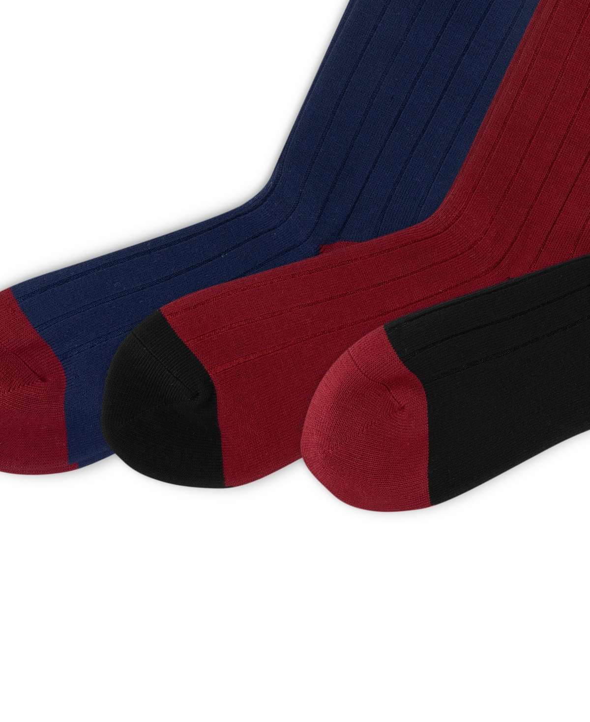 Polo Ralph Lauren Men's 3-pack Soft Touch Rib Dress Socks In Multi