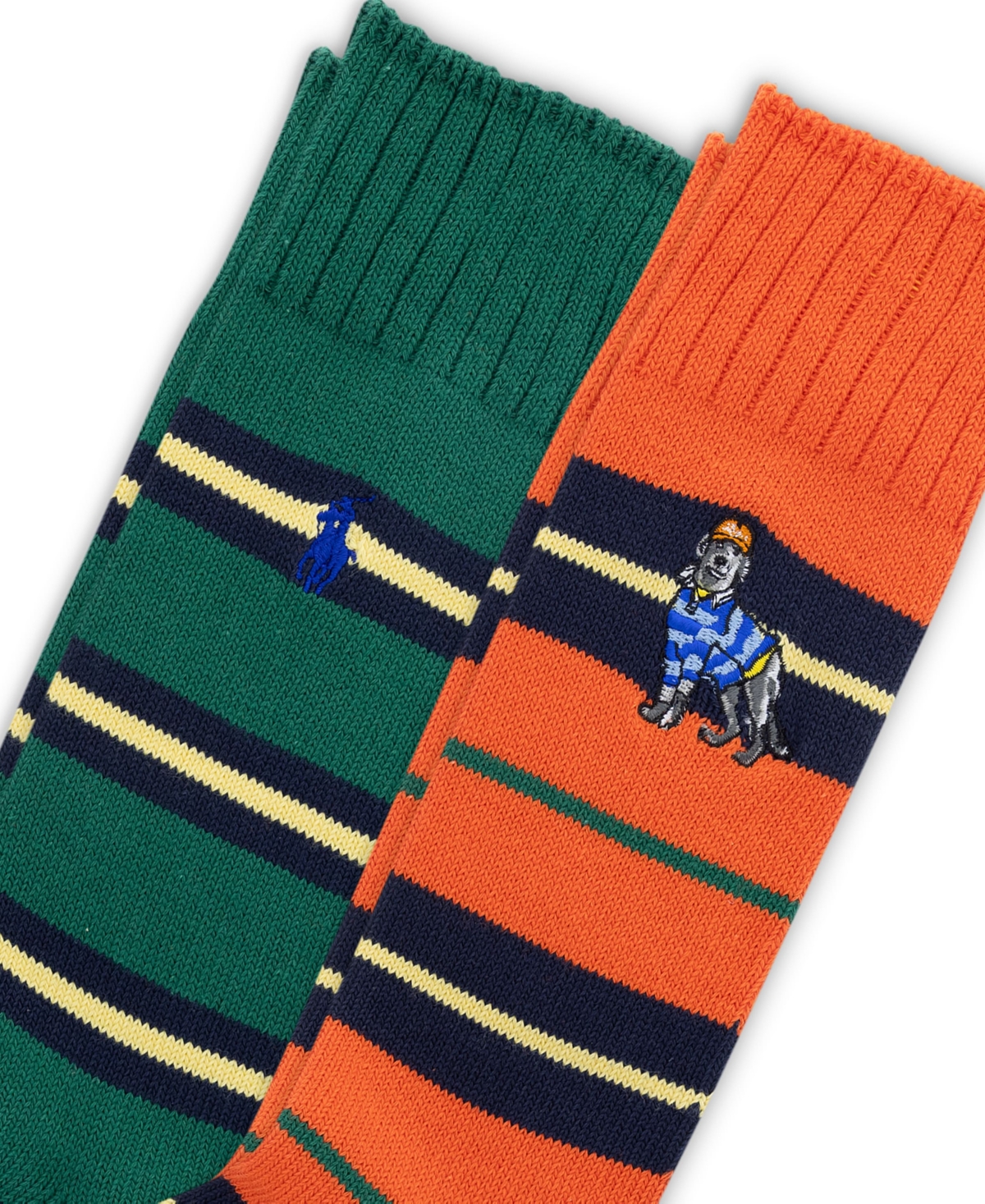 Polo Ralph Lauren Men's 2-Pack Dog Embroidered Socks
