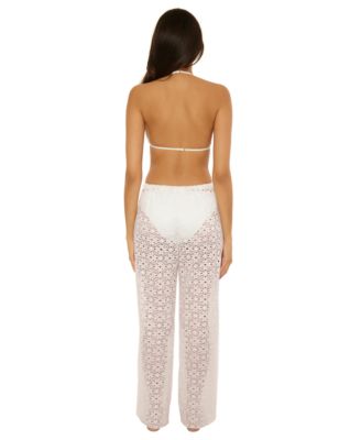 Women's Las Colinas Stretch Lace Crochet Cover-Up Pants