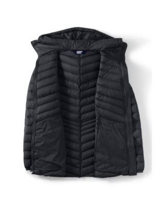 Women's Wanderweight Packable Down Hooded Long Jacket