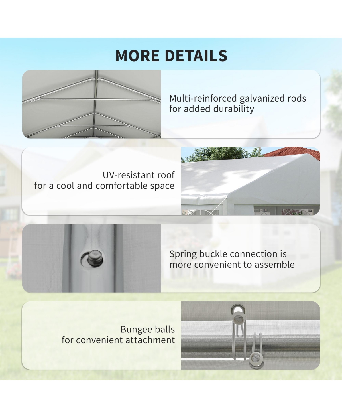Outsunny 23' x 39' Heavy-duty Large Wedding Tent with Sidewalls,