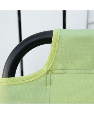 2 Person Camping Couch, Double Folding Chair w/ Cupholders,