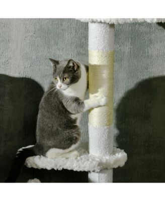 8.4' Floor to Ceiling Cat Tree, Adjustable Height,