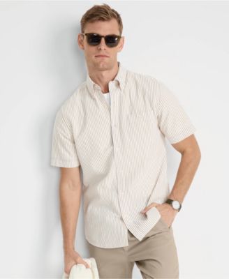 Men's Short Sleeve Seersucker Shirt