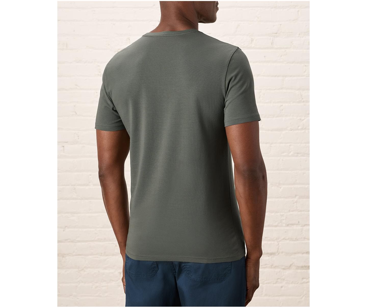 Мужская футболка Pact Organic Cotton Luxe Stretch Jersey Slim Crew Neck, цвет: Чёрный — фото 4