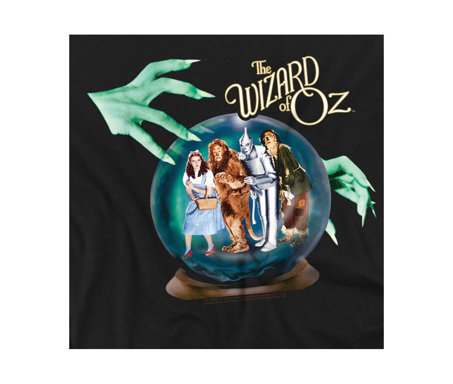 Мужская футболка Wizard Of Oz Big & Tall The Crystal Ball, цвет: Чёрный — фото 3