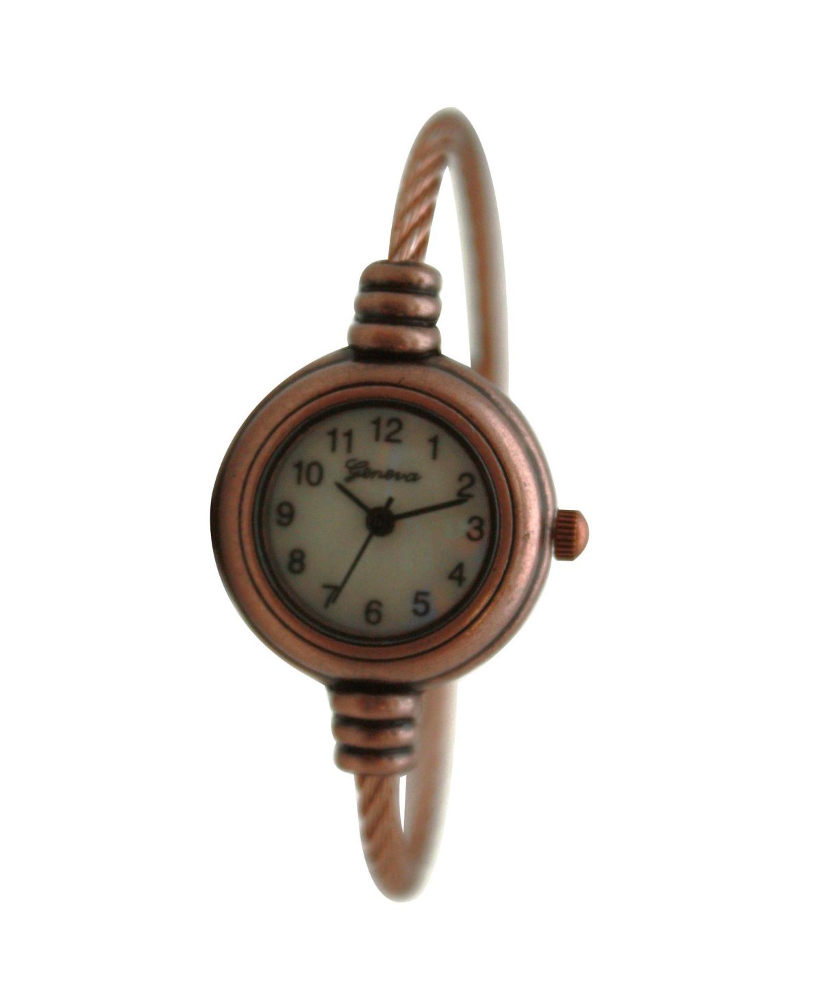 Женские часы с тонким медным завитком на изящном браслете