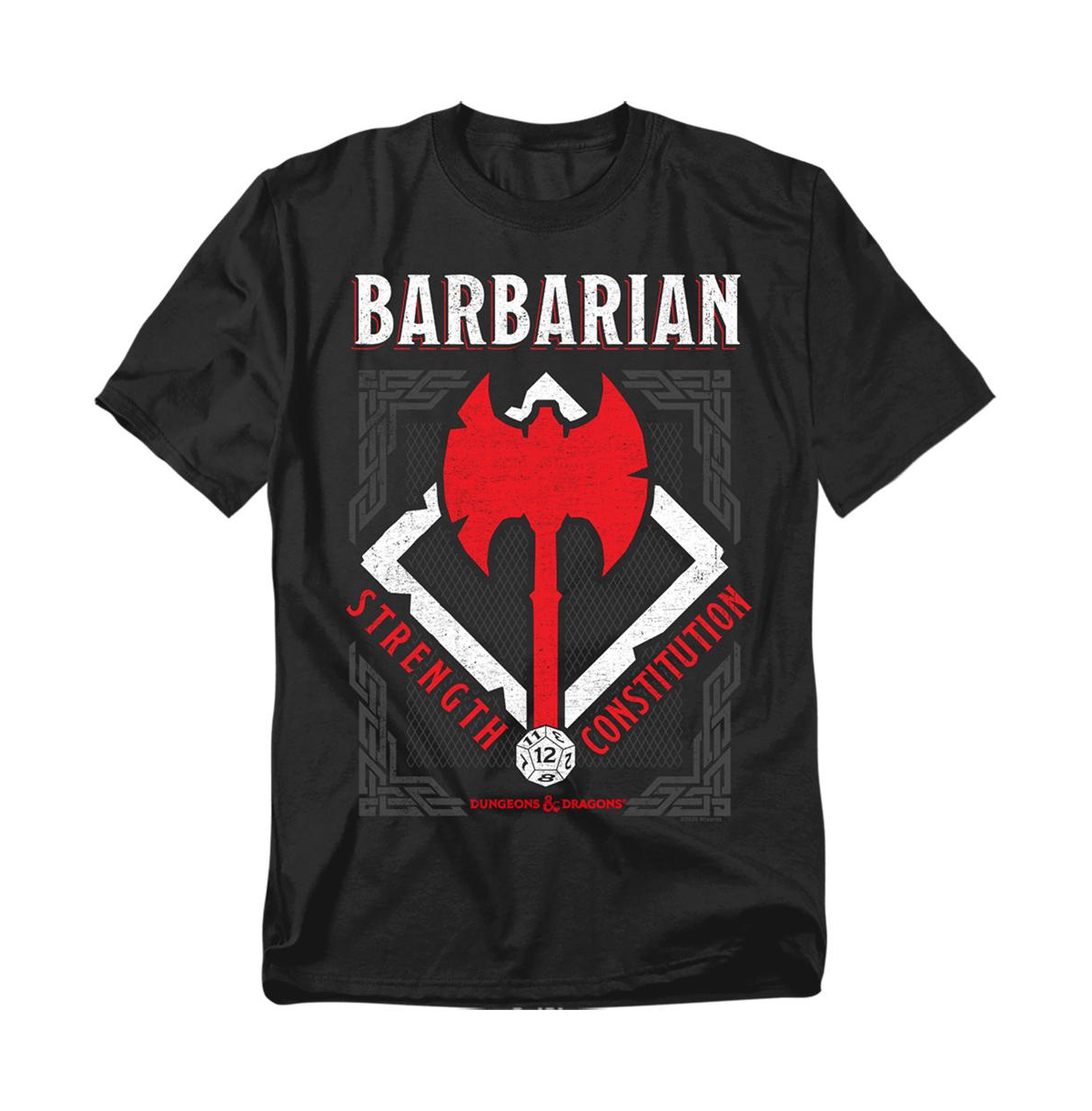 Logovision Men's Dungeons Dragons Barbarian Strength Constitution T-Shirt
