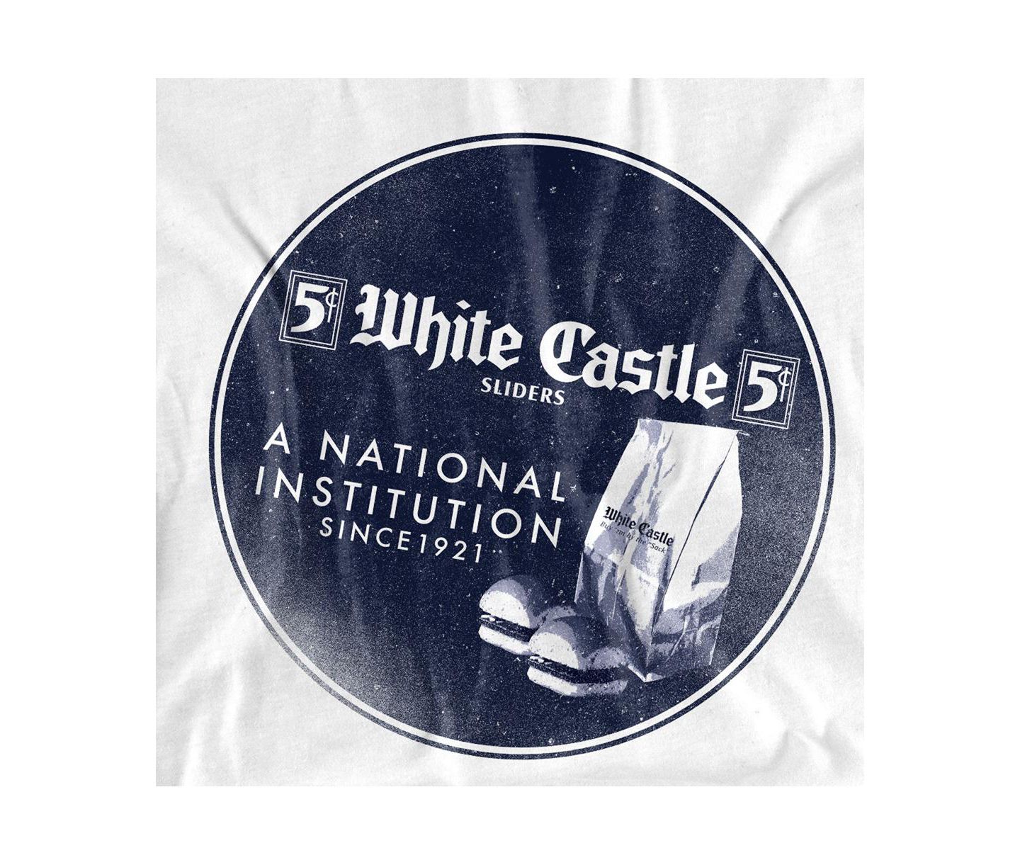 Мужская футболка White Castle National Institution, цвет: Белый — фото 2