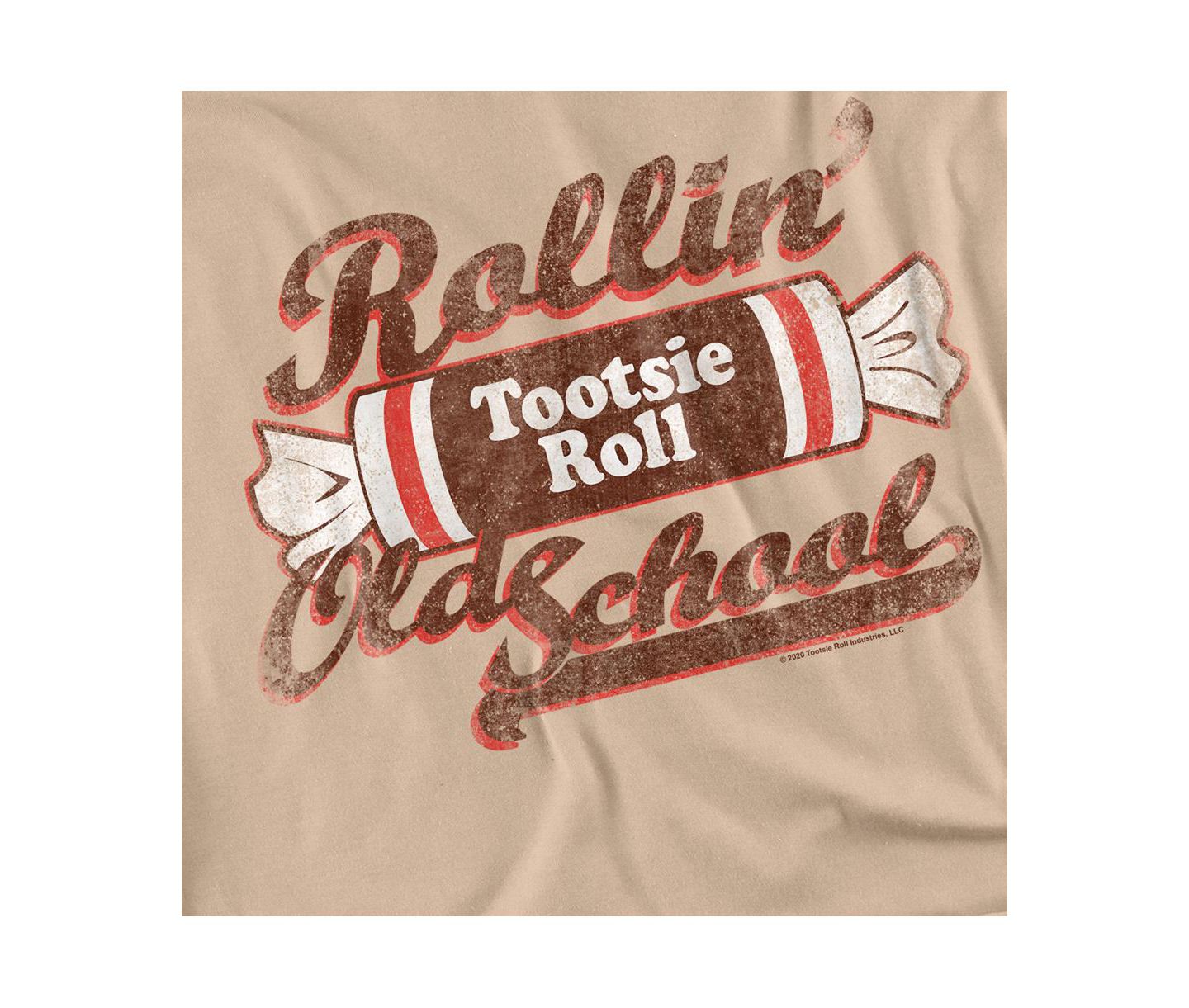 Мужская футболка Tootsie Roll Big & Tall Old School, цвет: Песочный — фото 2