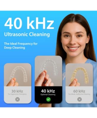Ultrasonic Jewelry Cleaner Machine, 20oz Tank for Rings, Necklaces, Glasses, Watches, & Dentures