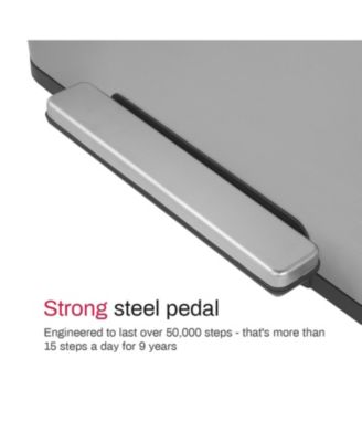 Rectangular Stainless-Steel-Made Matt Black Recycle Step-on Trash Can with Dual 30 liter + 30 liter Compartments for Kitchen