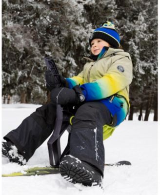 Toddler Boys Two-Piece Play Snowsuit with Gradient Jacket Black - Toddler|Child