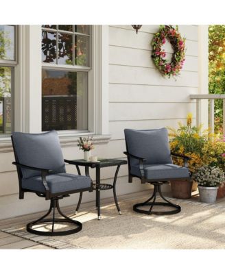 4 Outdoor Chair Cushions with Seat & Backrest, 24" x 24"