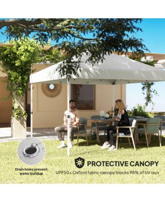 10' x 10' Pop Up Canopy Tent with 2 Half Sidewalls, Dark